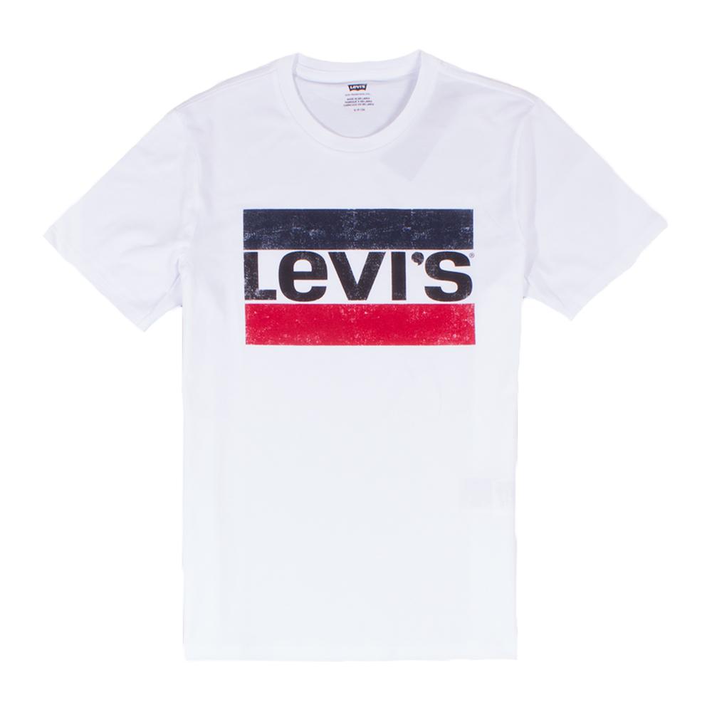 Levi's White Vintage Block Logo T-shirt | The Rainy Days