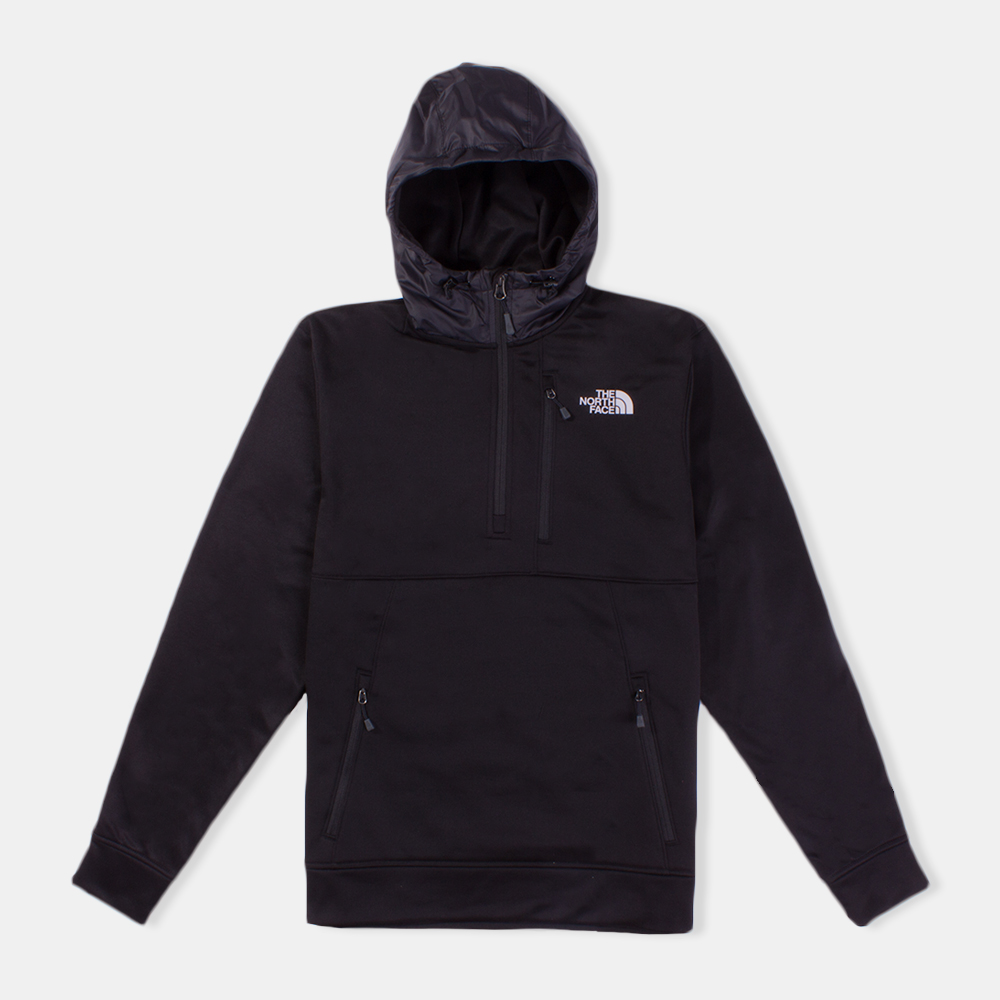 all black north face hoodie