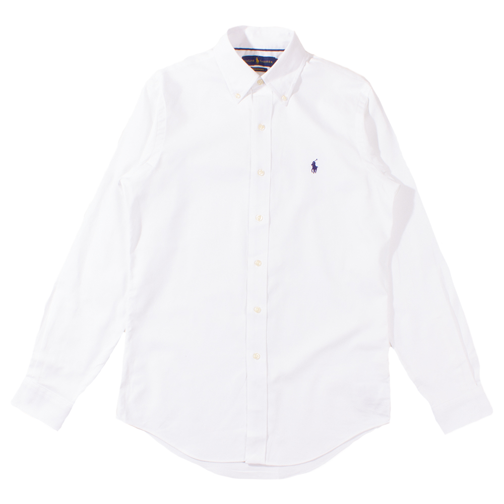 ralph lauren white button up shirt