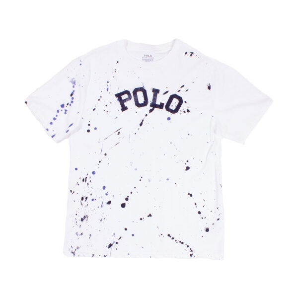Ralph Lauren BOYS White Paint Splatter TShirt The Rainy Days