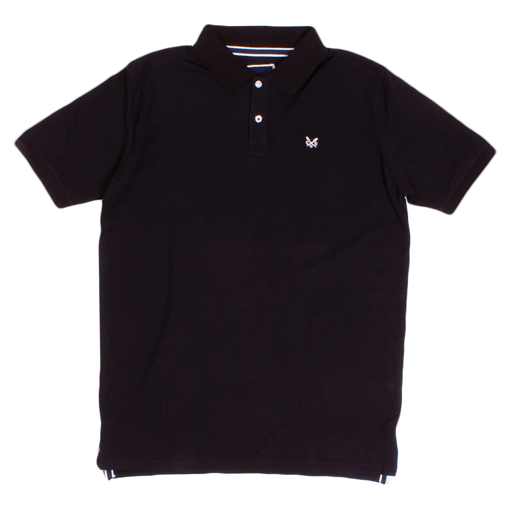 Originally Made for Crew Clothing Black Polo Shirt | The Rainy Days
