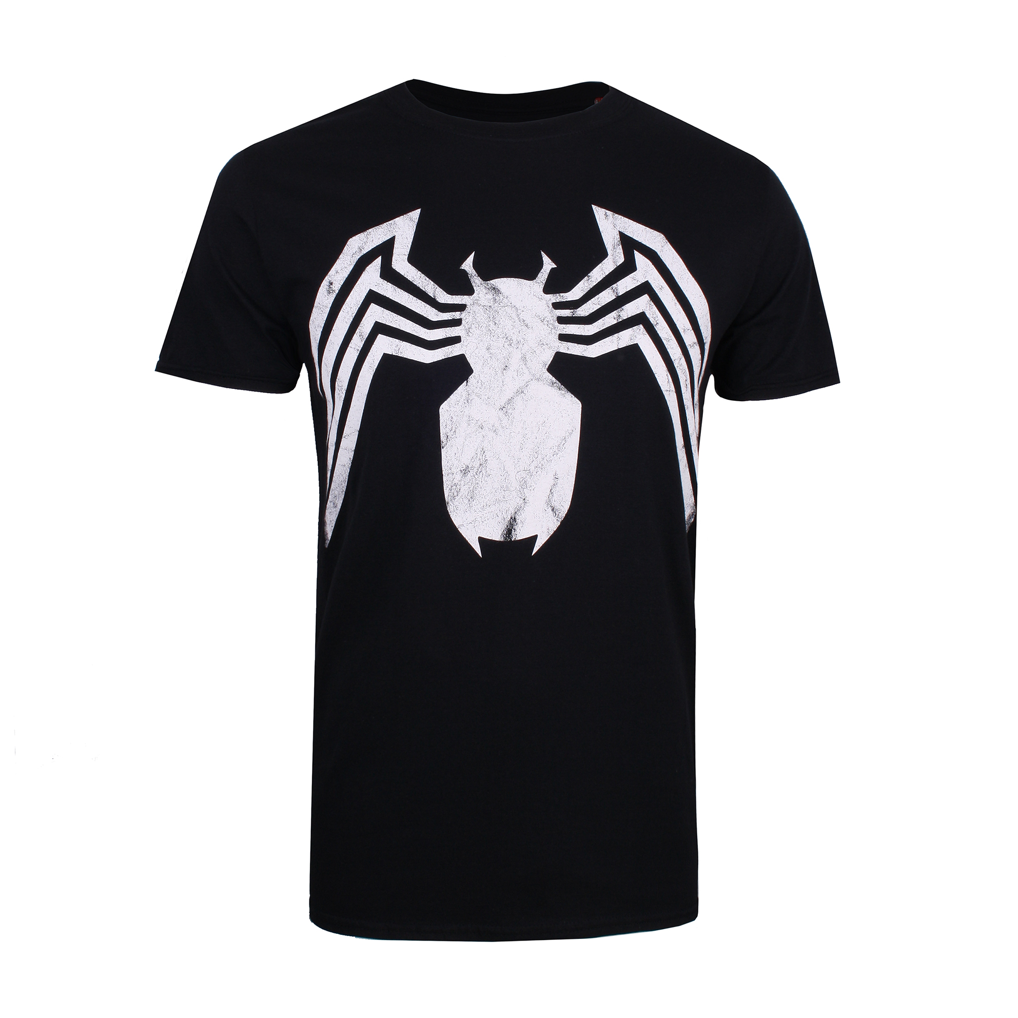 T-shirt Marvel Peter Venom Donna - Maniche Arrotolate, 100% Cotone Organico, Nero, Taglia M
