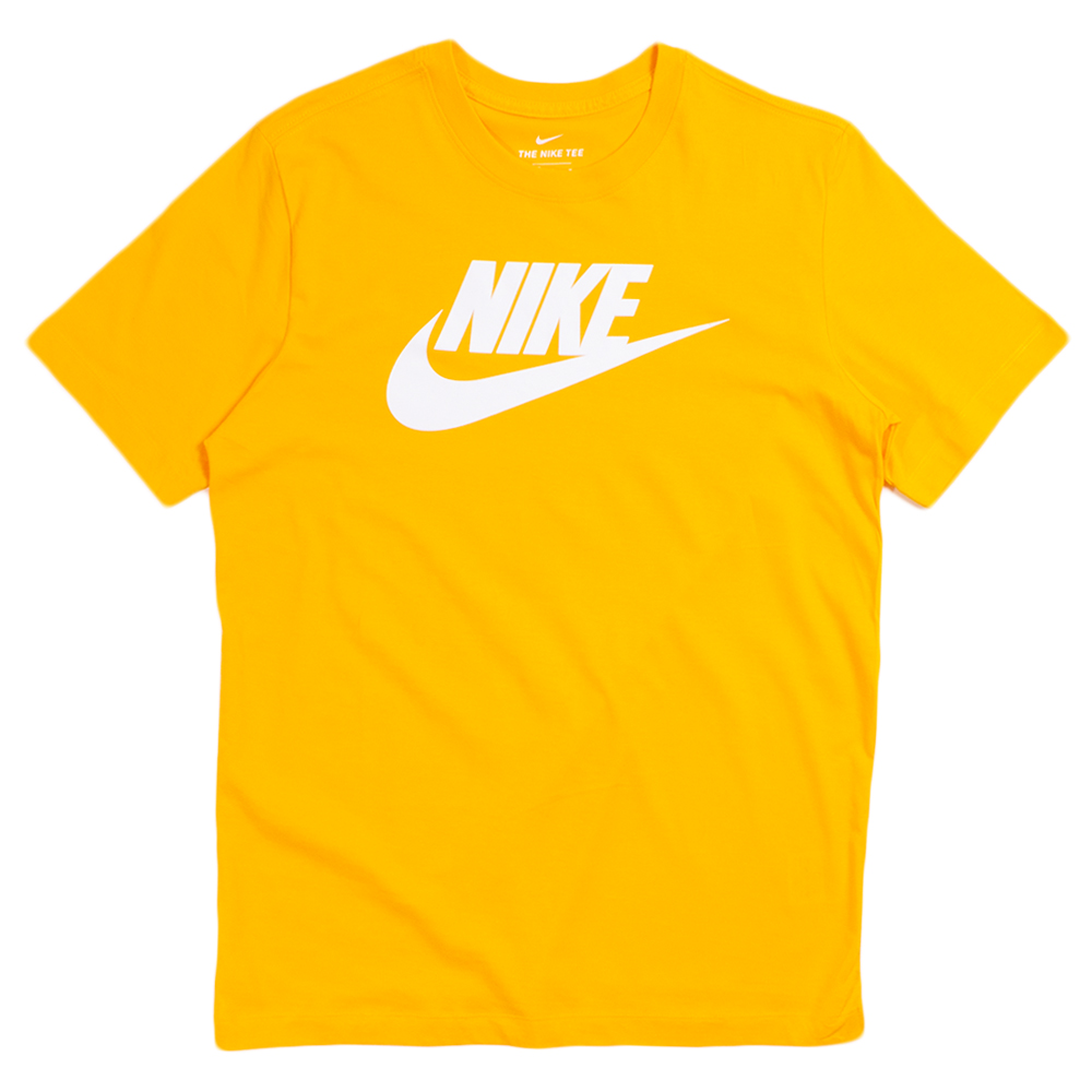 orange and yellow nike shirt