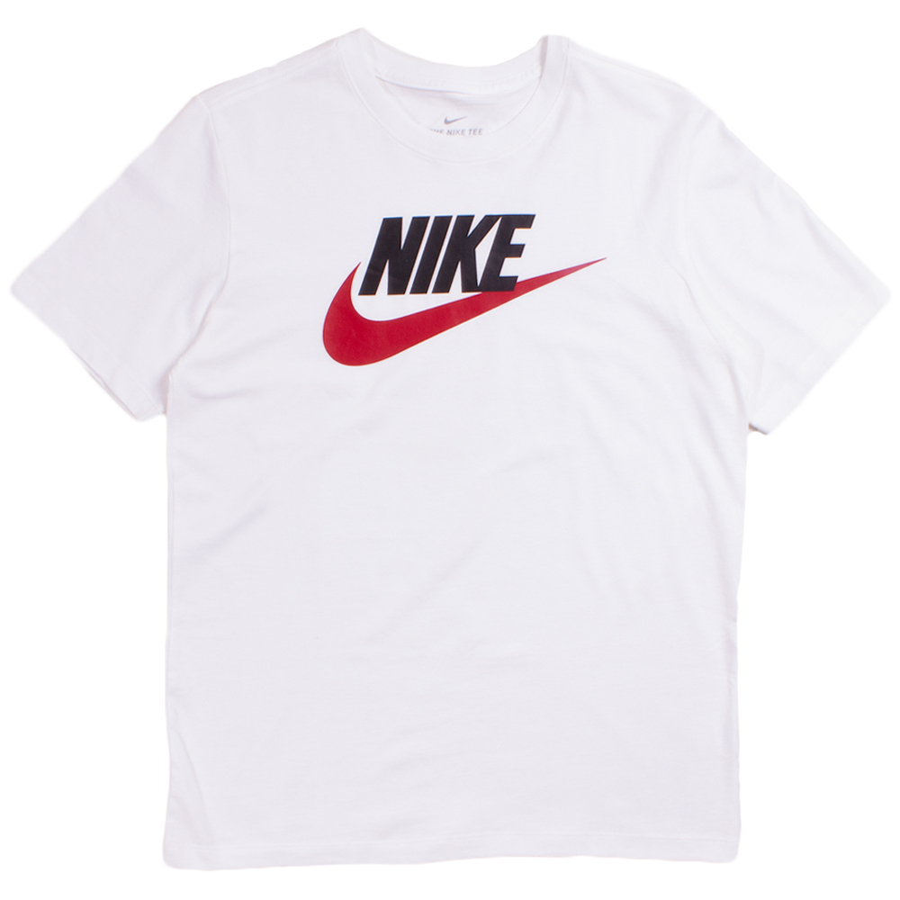 nike red and white t shirt