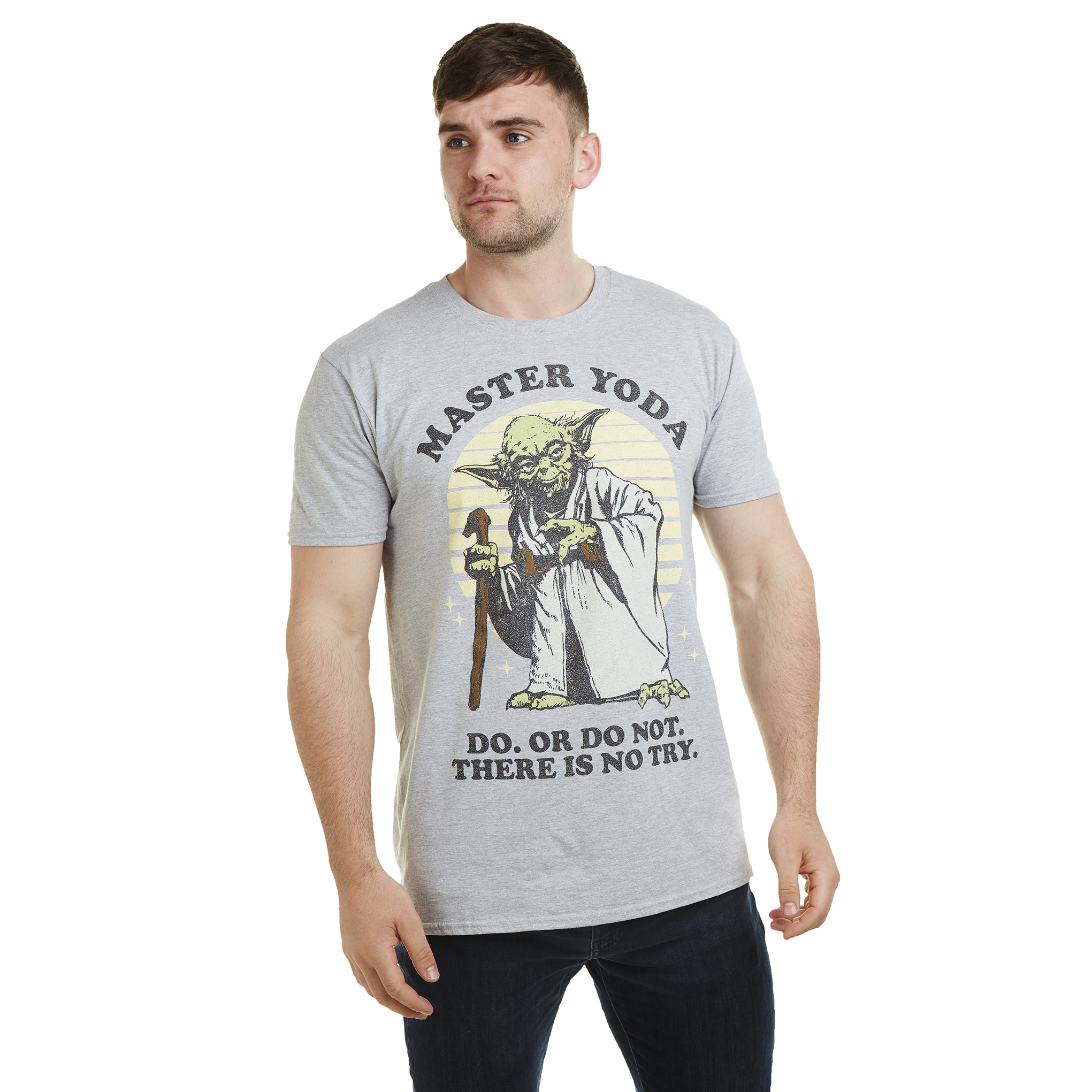 Star Wars Master Yoda Grey Marl T-Shirt | The Rainy Days