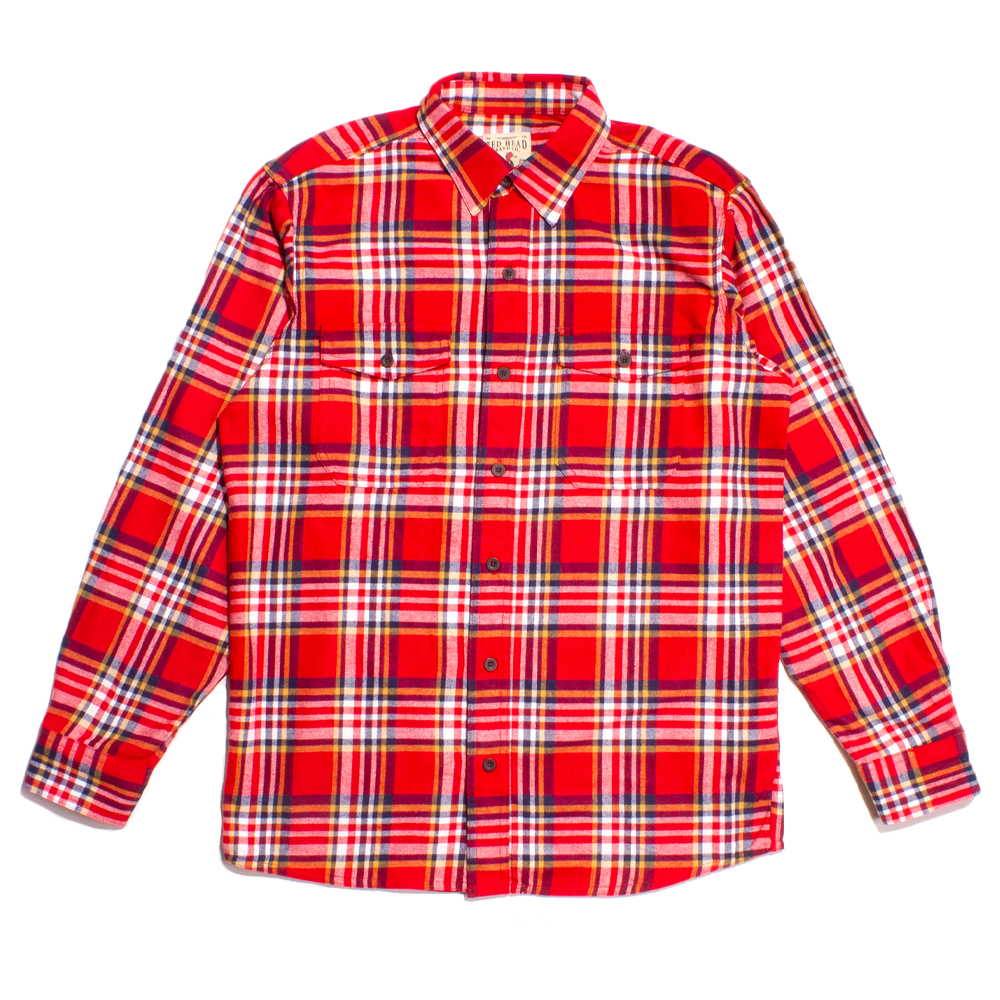 Red Head Brand Red Plaid Premium Flannel Shirt | The Rainy Days