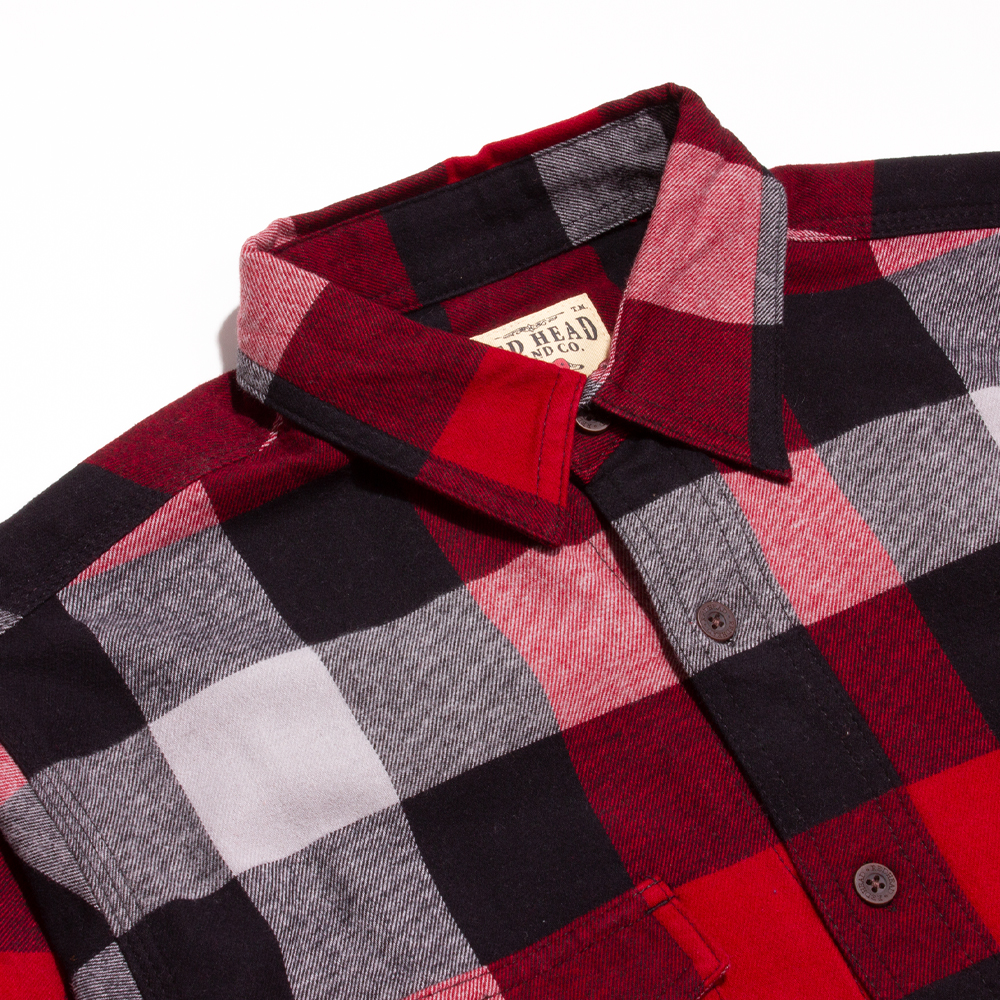 Red Head Red & Black Premium Checked Flannel Shirt | The Rainy Days
