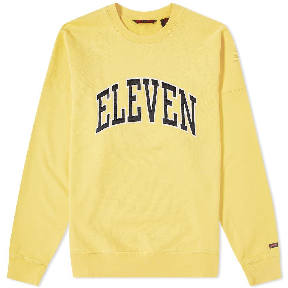 Levi's® x Stranger Things Yellow 'ELEVEN' Oversized Sweatshirt 