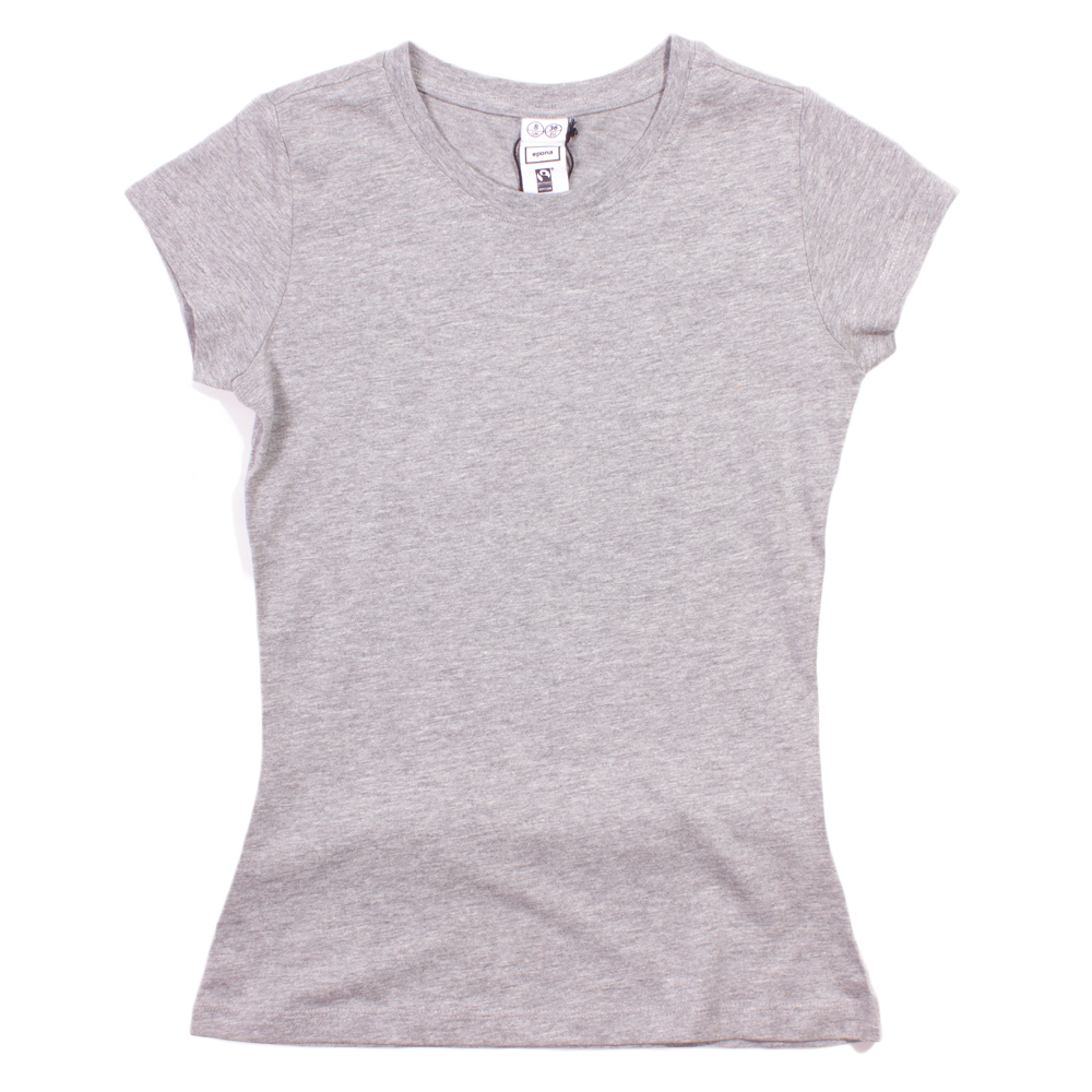 T-Shirts Epona Women's Light Grey Marl 'Clapham' T-Shirt