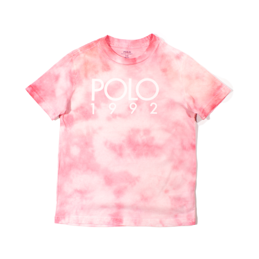 Ralph Lauren KIDS Pink Tie Dye 'POLO 1992' T-Shirt | The Rainy Days
