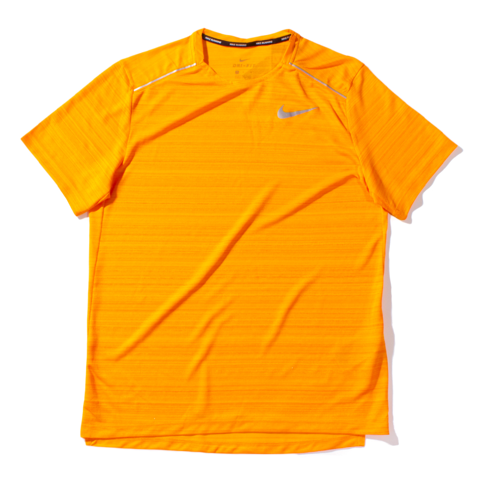 lever Extractie Overtreden Nike Running Orange Peel Heather 'Miler' T-Shirt | The Rainy Days