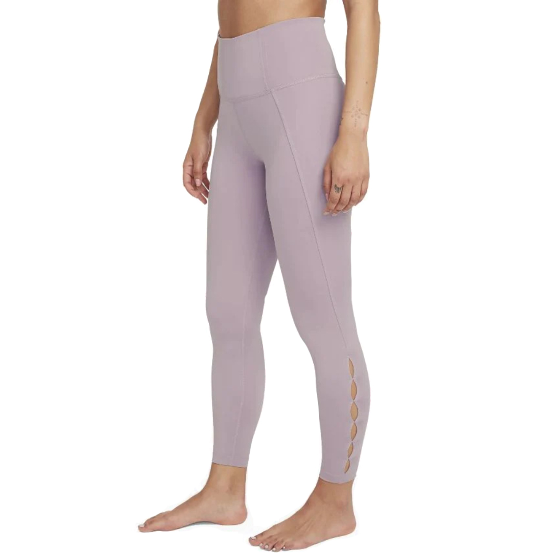 Nike Yoga Women's Lilac Pink High Rise Vented Ankle Leggings | The ...