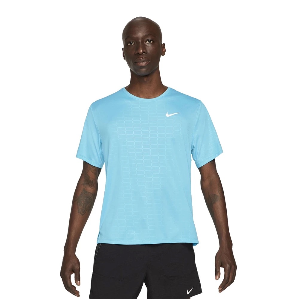 Ny ankomst Skorpe Blive gift Nike Running Men's Chlorine Blue 'Miler' Dri Fit T-Shirt | The Rainy Days