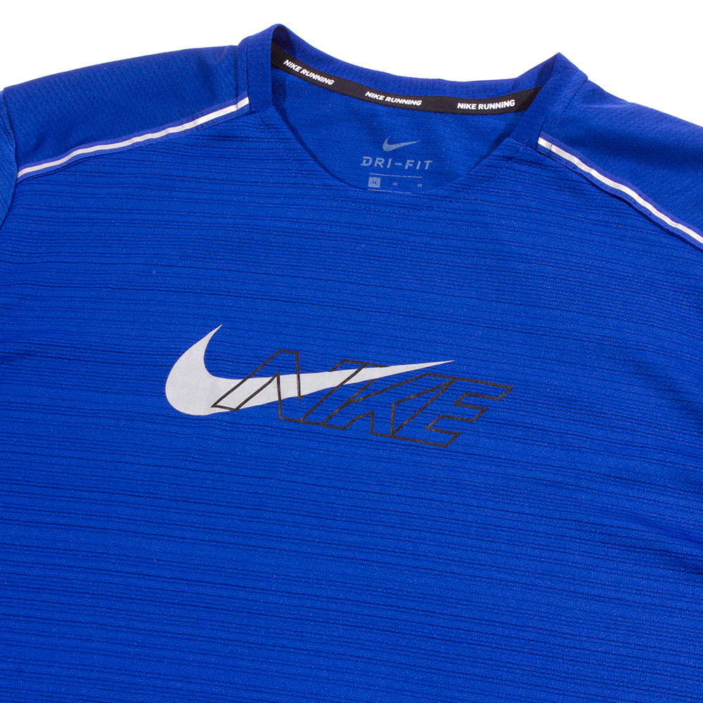 Nike Running Blue 'Miler Flash' T-Shirt | The Rainy Days
