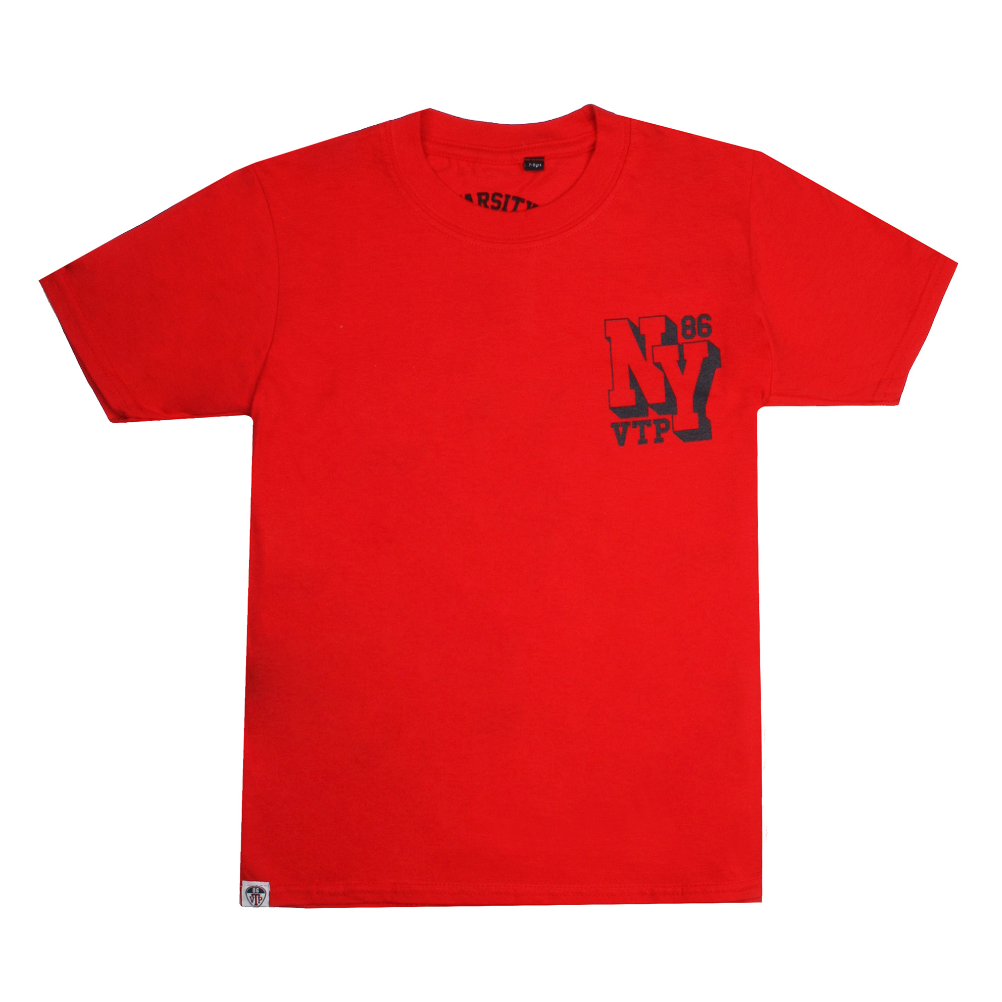Varsity NY Track Team Boys Red T-shirt | The Rainy Days