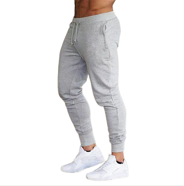 Men's Regular Slim Fit Jogging Bottoms Plain Gym Sweatpants S - 2XL ...