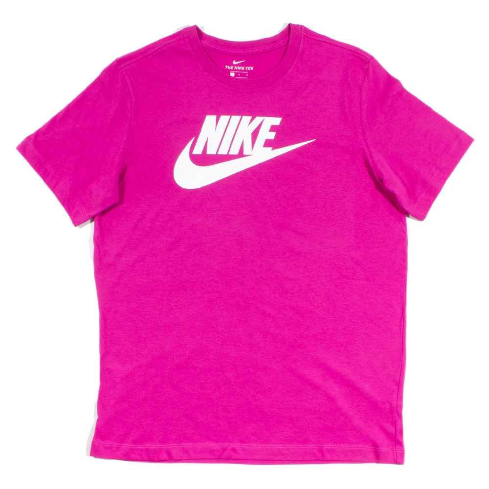 Nike Men's Pink Futura Crew Neck T-shirt | The Rainy Days