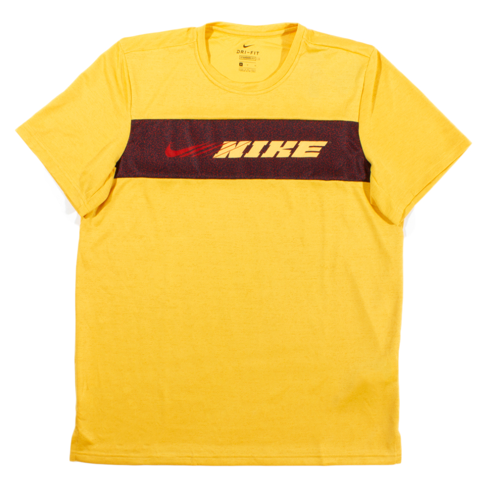 Nike Men's Dri-Fit Yellow Sport Clash Superset Training T-Shirt | The ...