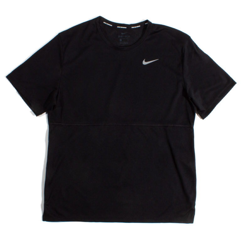 Nike Men's Running Black Breathe Reflective T-Shirt | The Rainy Days