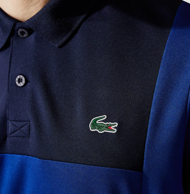 Lacoste Sport Navy Resistant Anti-Odor Polo Shirt | The Rainy Days