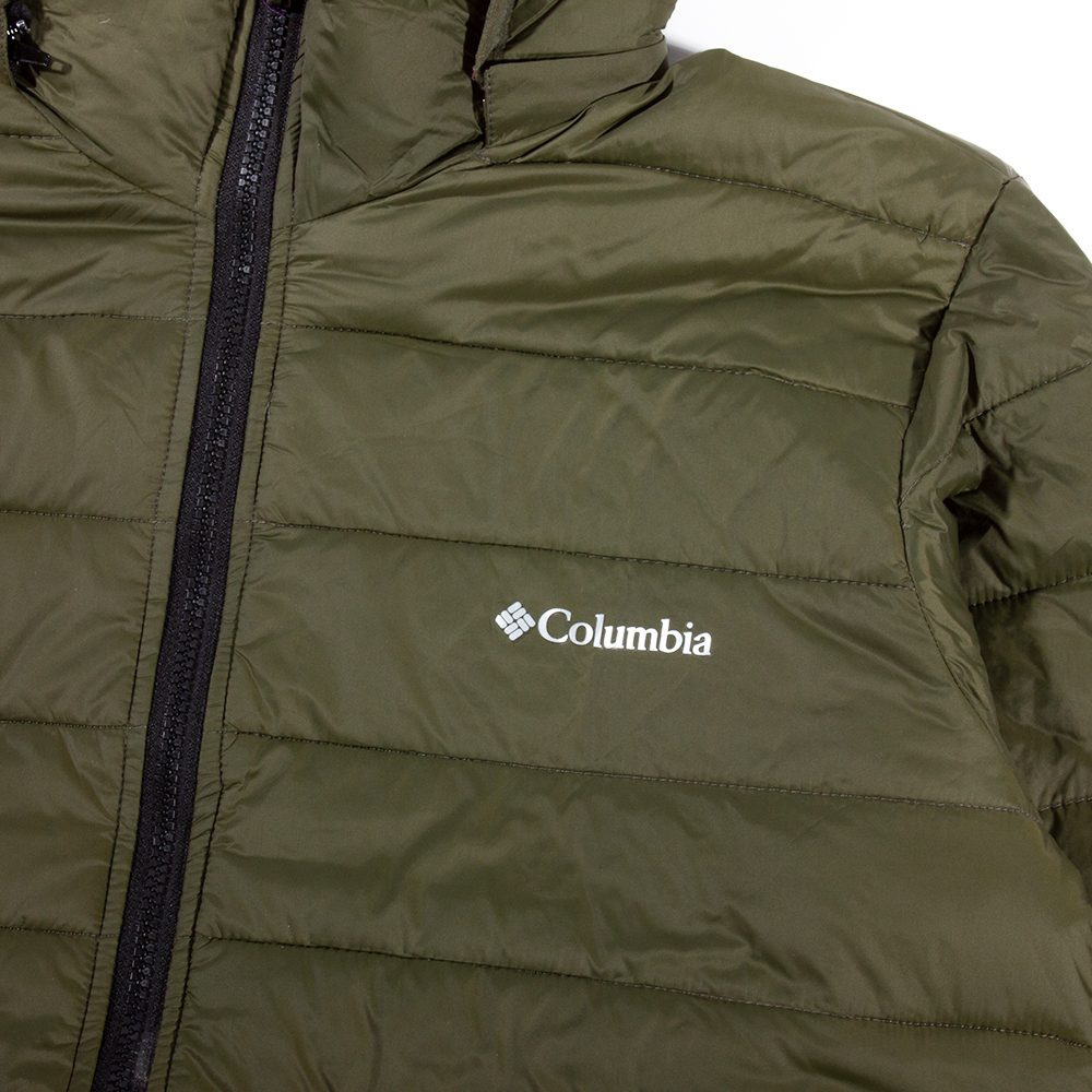Columbia Men's Olive Green Heat Seal Down Jacket | The Rainy Days