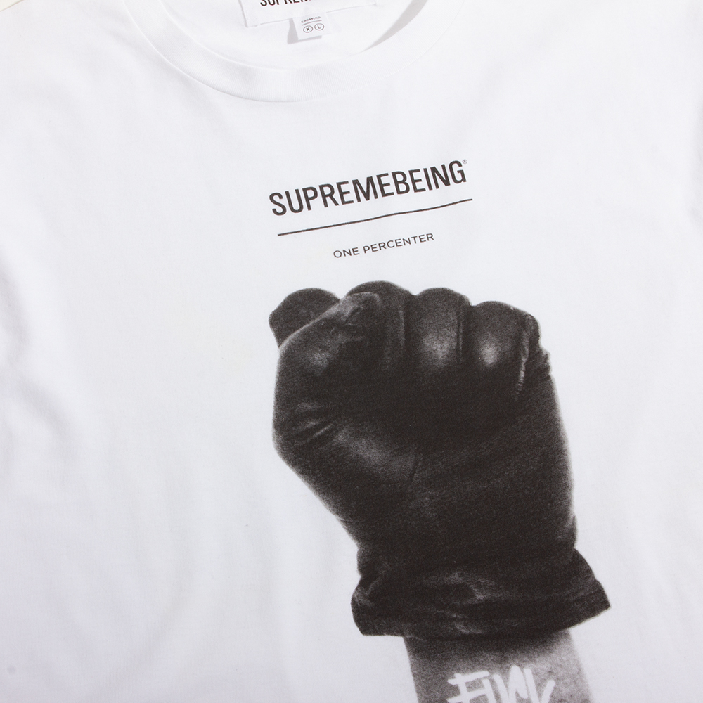 Supremebeing White 'Fist of Fury' T-Shirt | The Rainy
