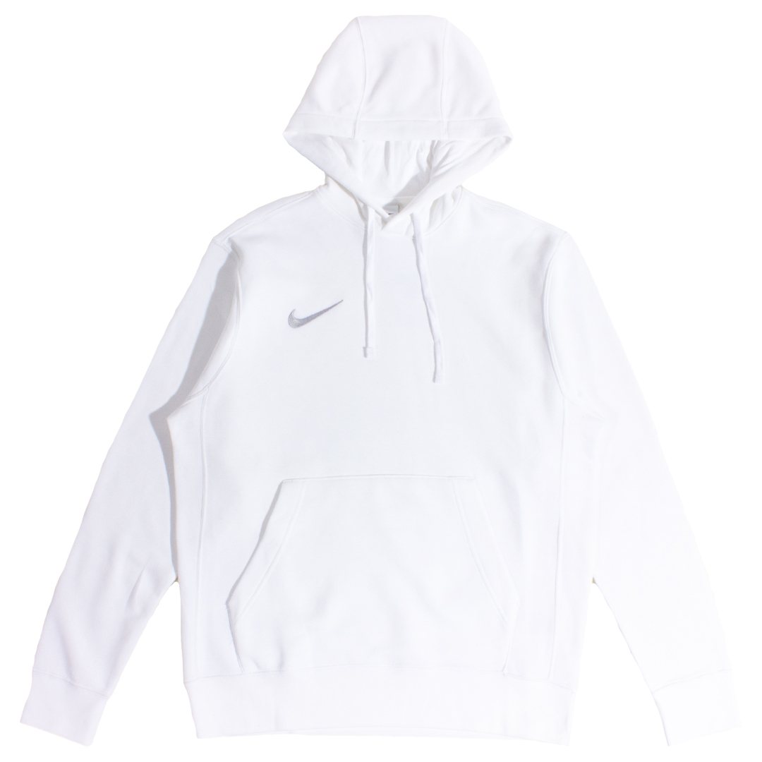 Nike Men's White Fleece Pullover Hoodie | The Rainy Days