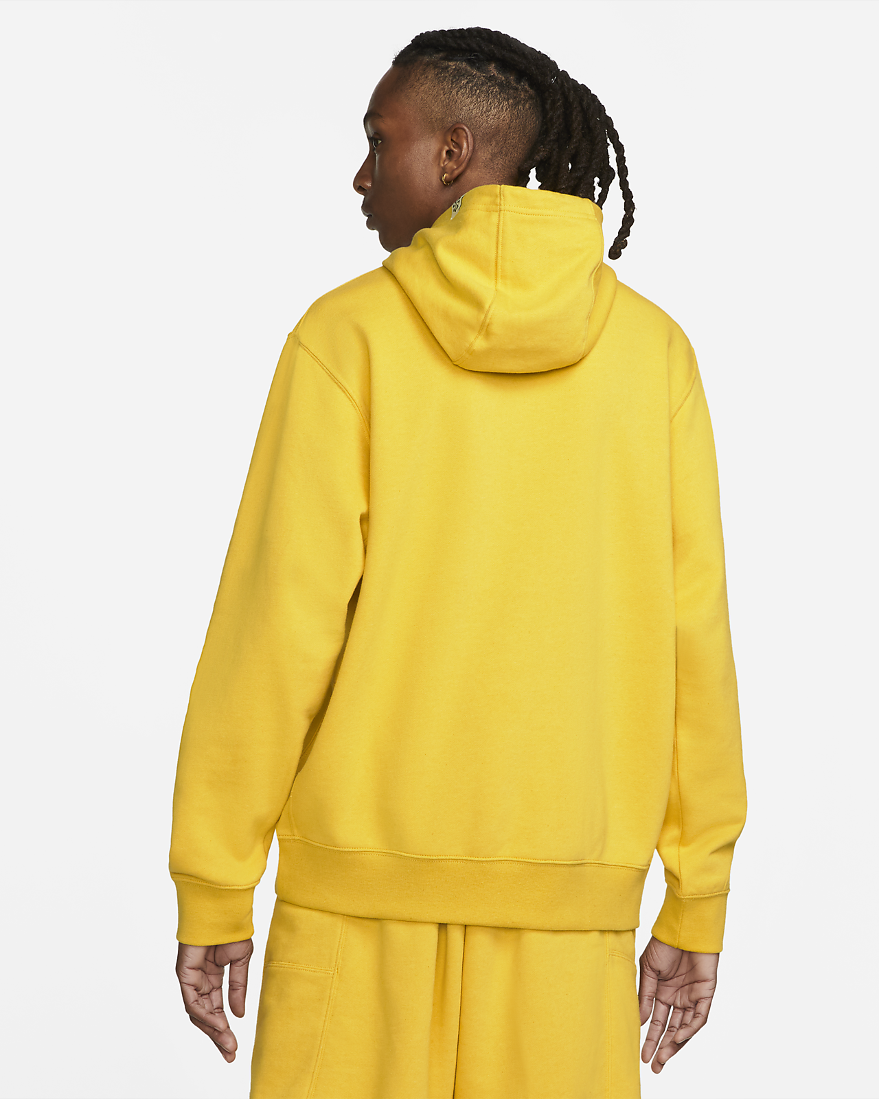 Nike Sportswear Men's Yellow 'Revival' Fleece Pullover Hoodie | The ...