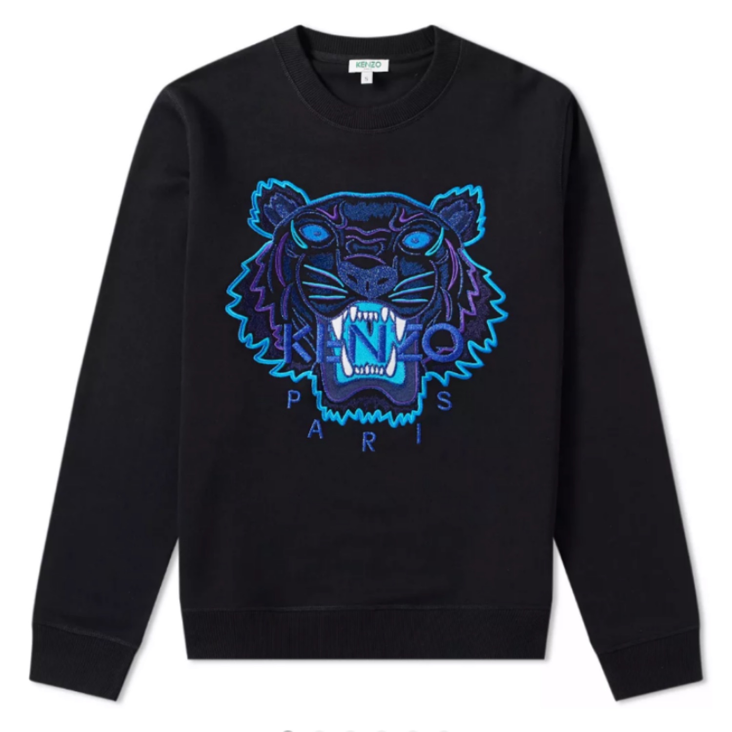 Kenzo Blue Tiger Sweatshirt The Rainy Days