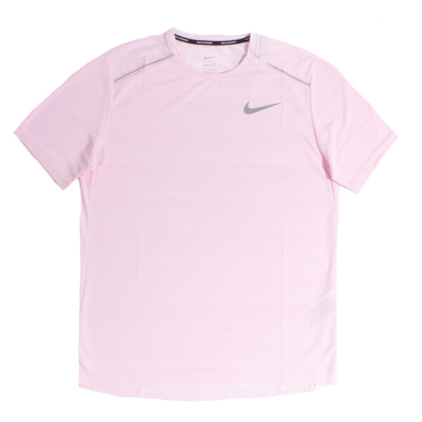 Nike Running Men's Foam Pink 'Miler' T-Shirt | The Rainy Days
