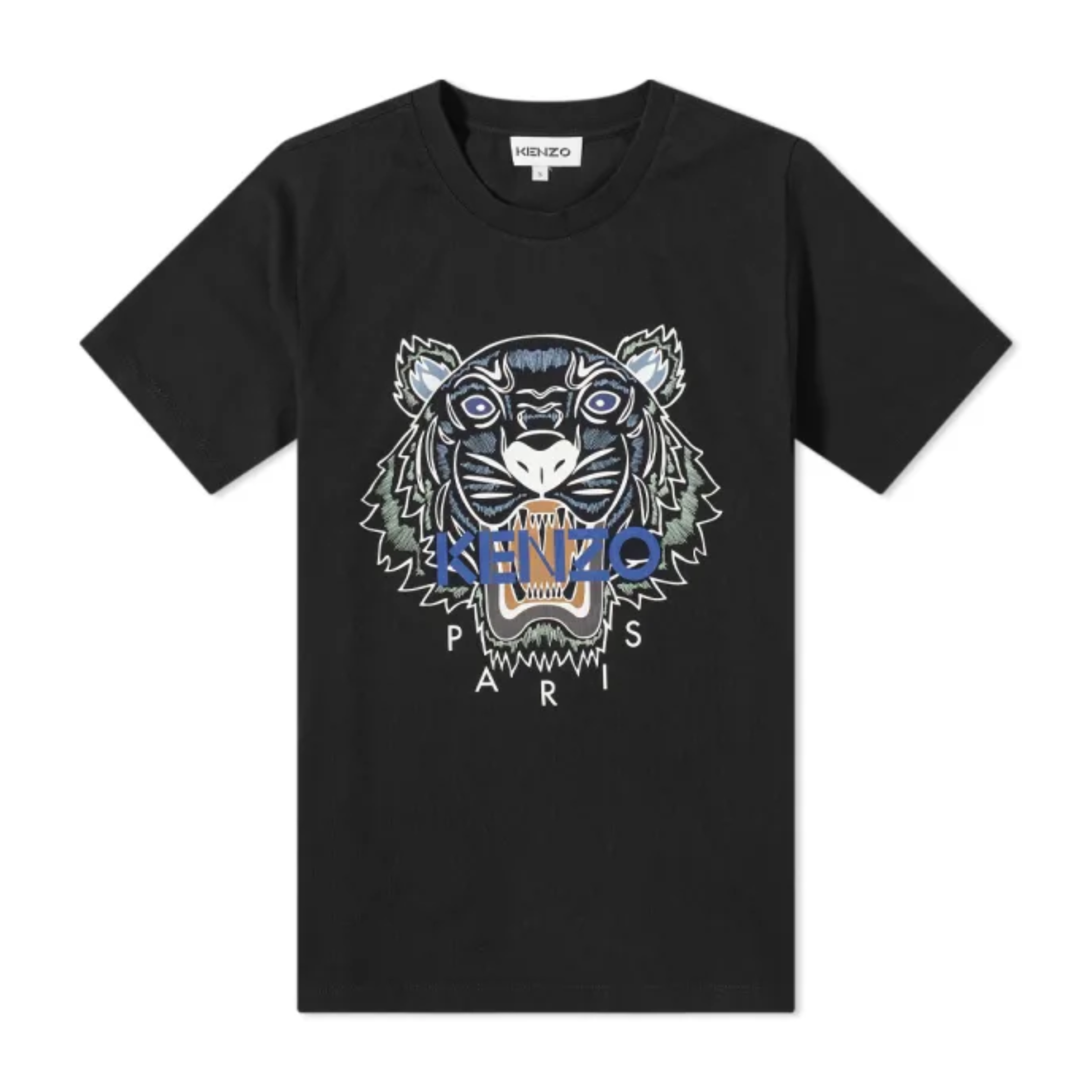 Kenzo Black Classic Tiger Print T-Shirt | The Rainy Days