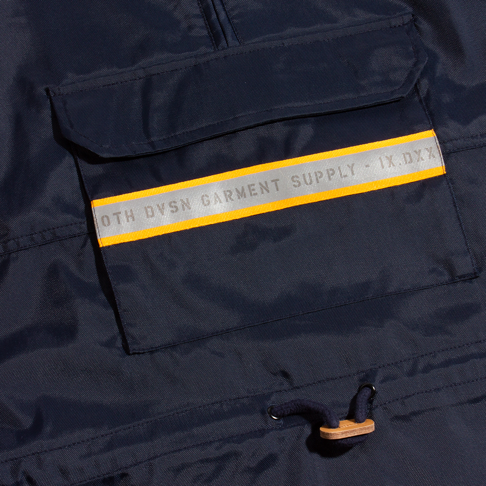 10 Deep Navy Fishtail 'Safety Slicker' Jacket | The Rainy Days