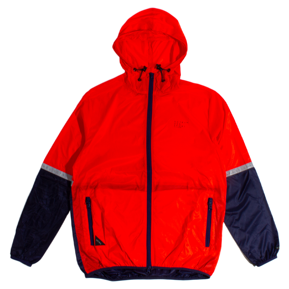 10 Deep Red 'VCTRY Featherweight' Windbreaker Jacket | The Rainy Days