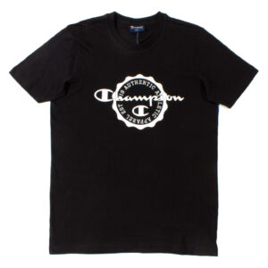 Champion Black 'IPO-R' Logo T-Shirt