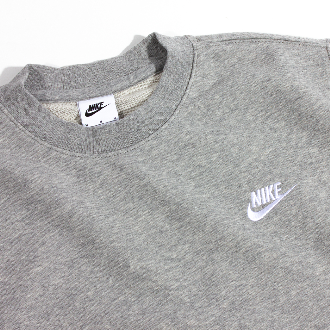 Nike Sportswear Grey Club Crewneck Sweatshirt | The Rainy Days