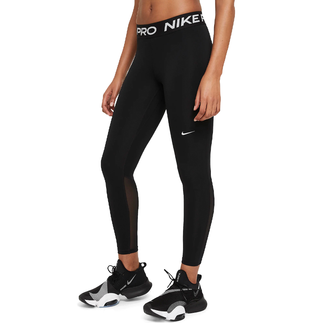 Nike Pro Women's Black High Rise Crop Leggings