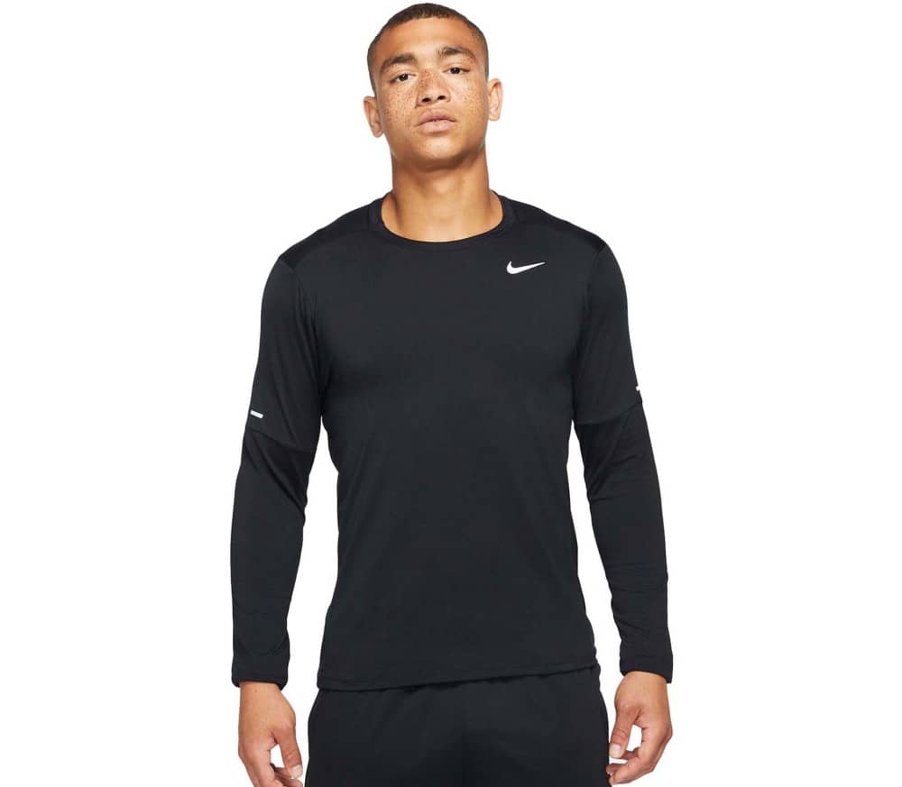 Nike Men's Black Dri-FIT Element Long Sleeve T-Shirt | The Rainy Days