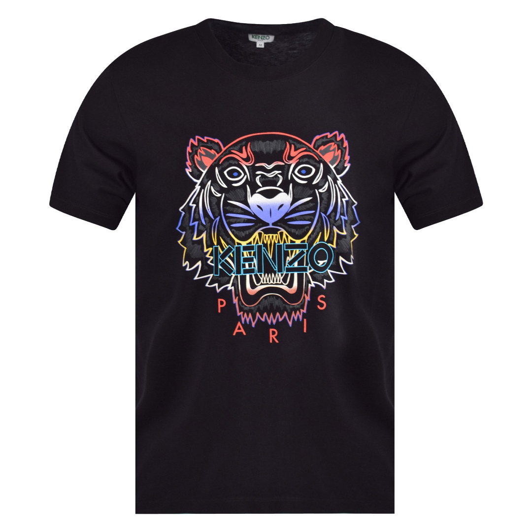 Kenzo Black Gradient Tiger T-Shirt | The Rainy Days