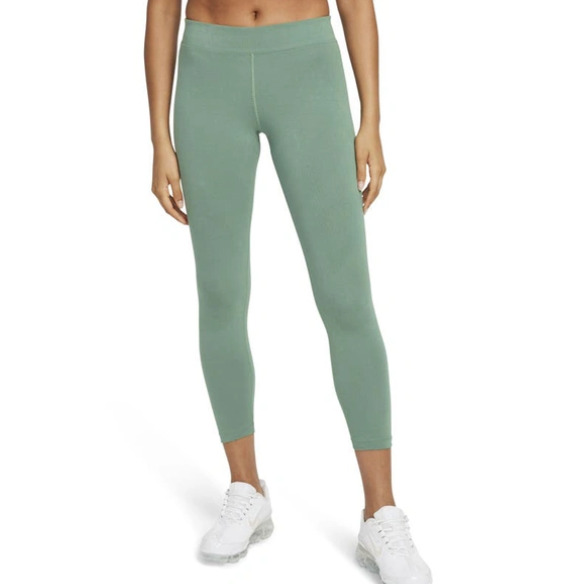 Nike Women's 7/8 Mid Rise Green Leggings