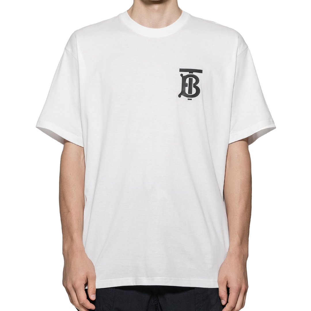 Burberry White Emerson Oversized T-Shirt | The Rainy Days