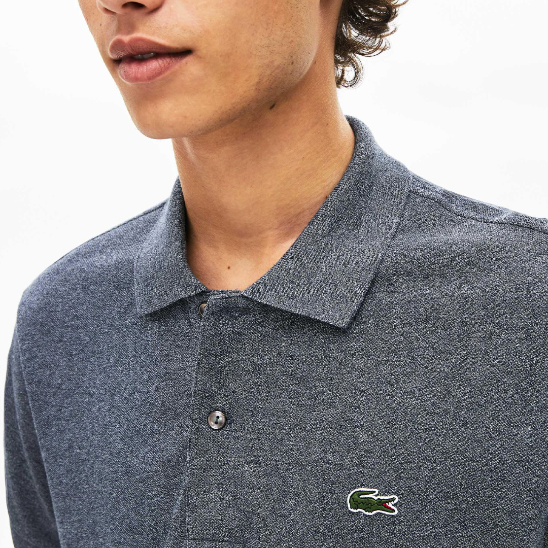 Lacoste Dark Grey Chine Classic Fit L.12.12 Polo Shirt | The Rainy Days