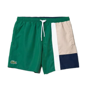 Lacoste Green Colour Block Swimshorts
