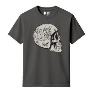 Rum Knuckles Helmet Skull Charcoal T-Shirt