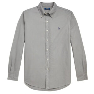 Ralph Lauren Grey Slim Fit Oxford Shirt