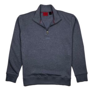 Hugo Boss "HUGO" Blue/Grey Marl 1/4 Zip Sweatshirt