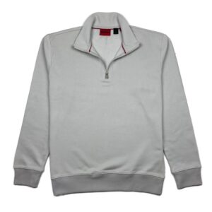 Hugo Boss "HUGO" Light Grey 1/4 Zip Sweatshirt